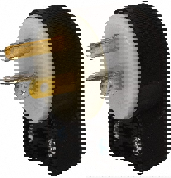 Straight Blade Plug: 5-20P, 125VAC, Black & White